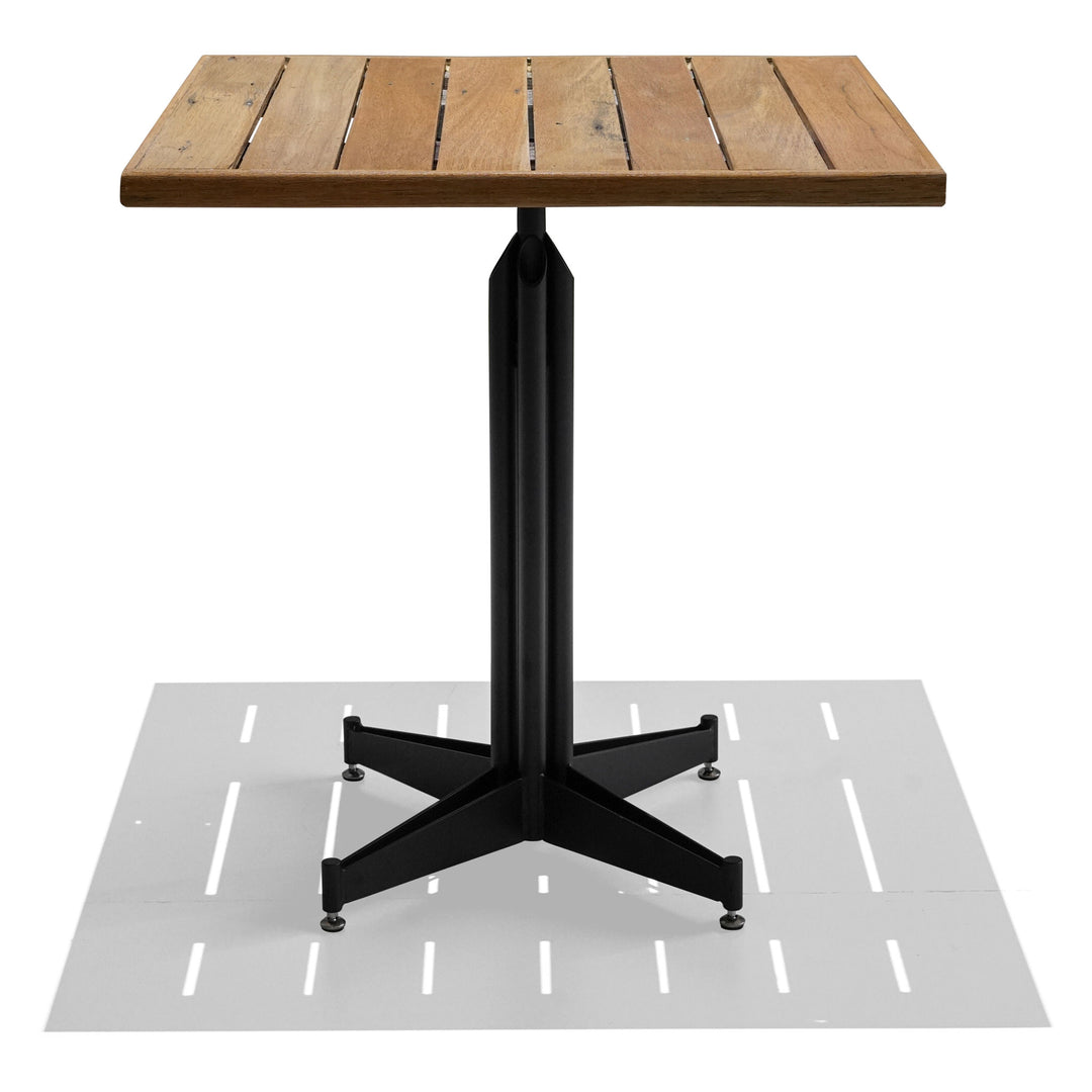 Recycled Hardwood Table Top - Blonde Finish - Gaps