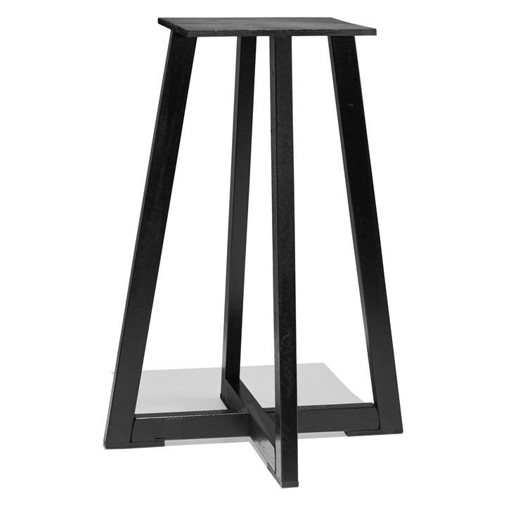 Recycled Hardwood Round Cross Bar Table Base