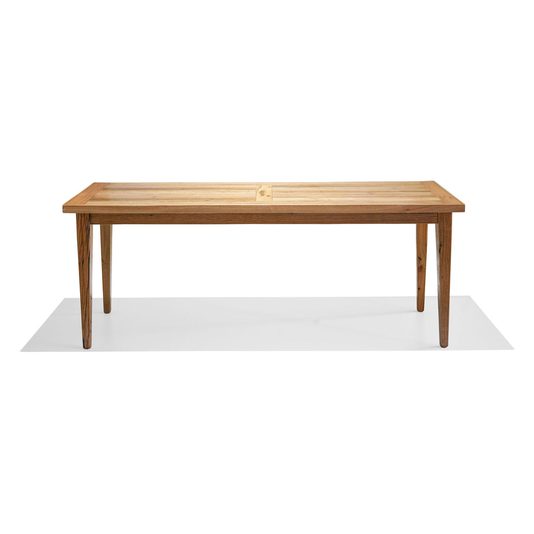 Recycled Hardwood Dining Table - Blonde Finish