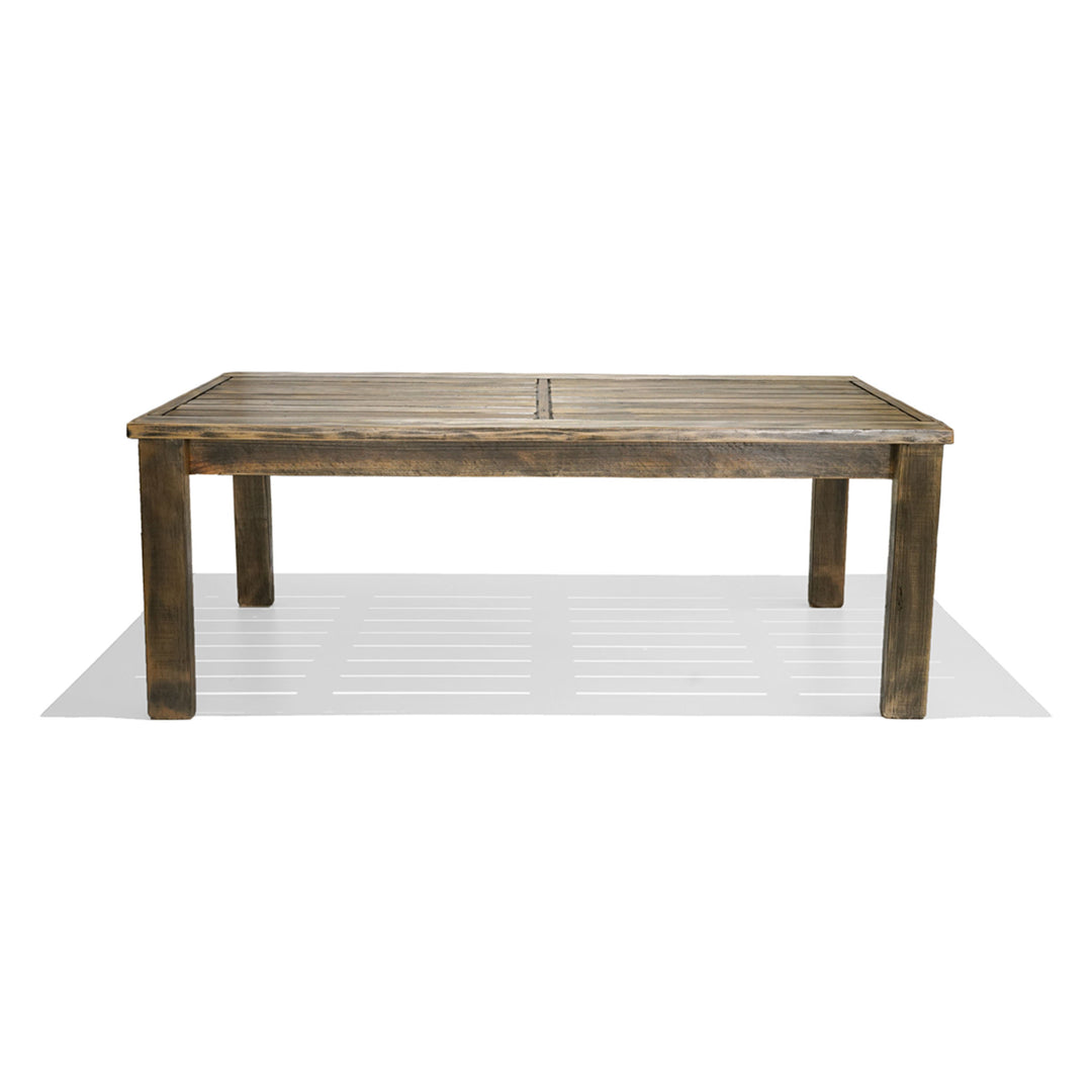 Recycled Hardwood Dining Table - Honey Black Wash