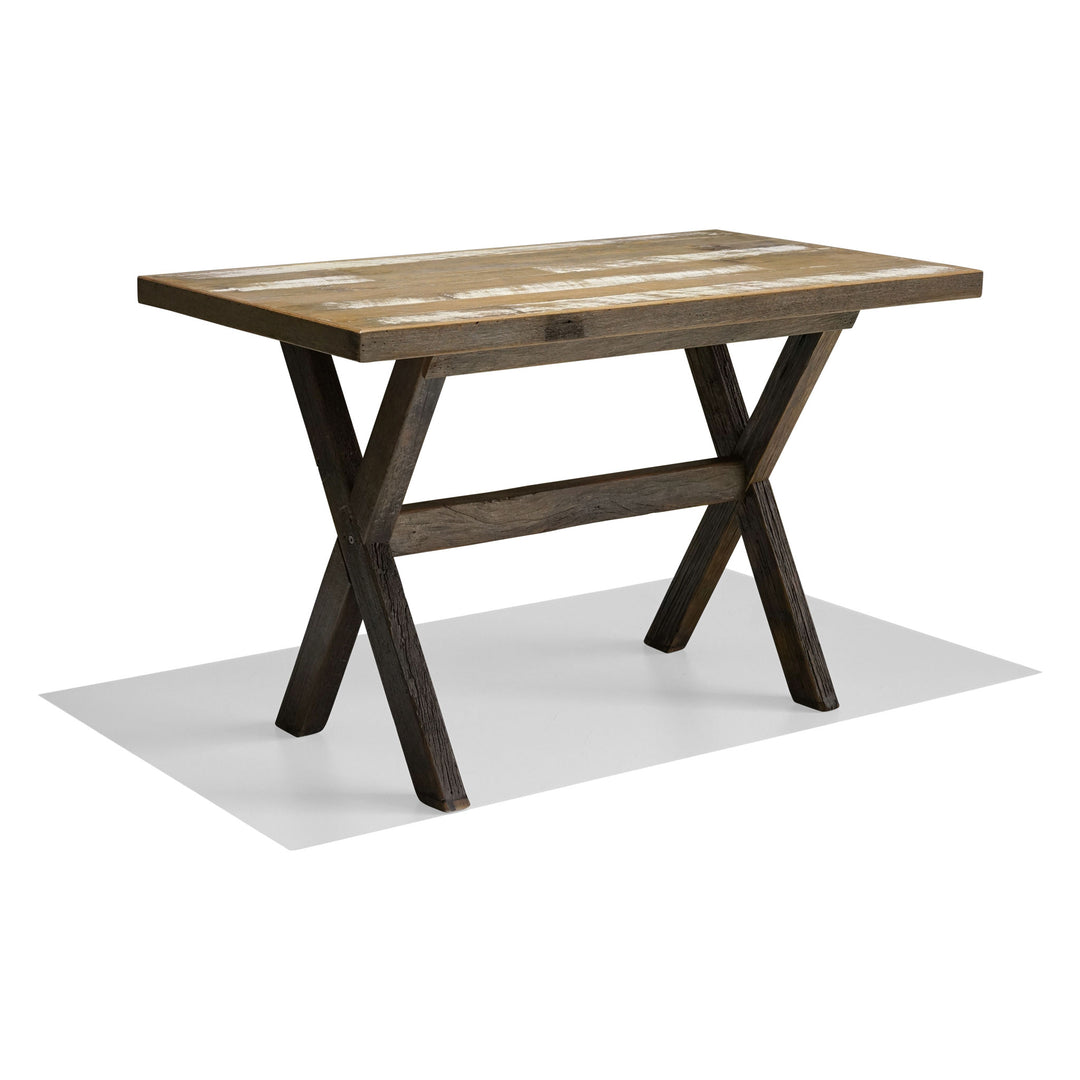 Recycled Hardwood Picnic Table - Industrial Finish - No Gaps