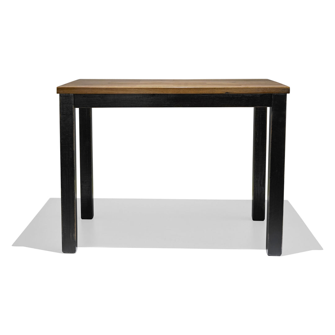 Recycled Hardwood Bar Table - No Gaps - Rustic Black