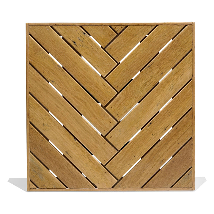 Recycled Hardwood Herringbone Table Top (Standard) - Blonde