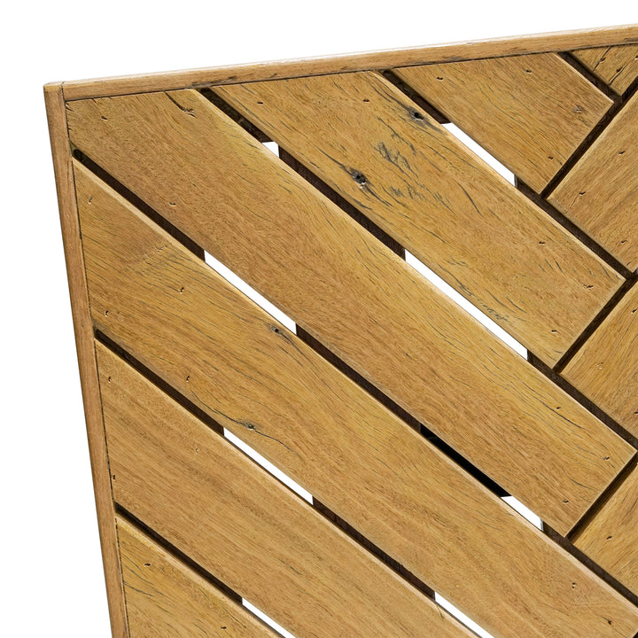 Recycled Hardwood Herringbone Table Top (Standard) - Blonde