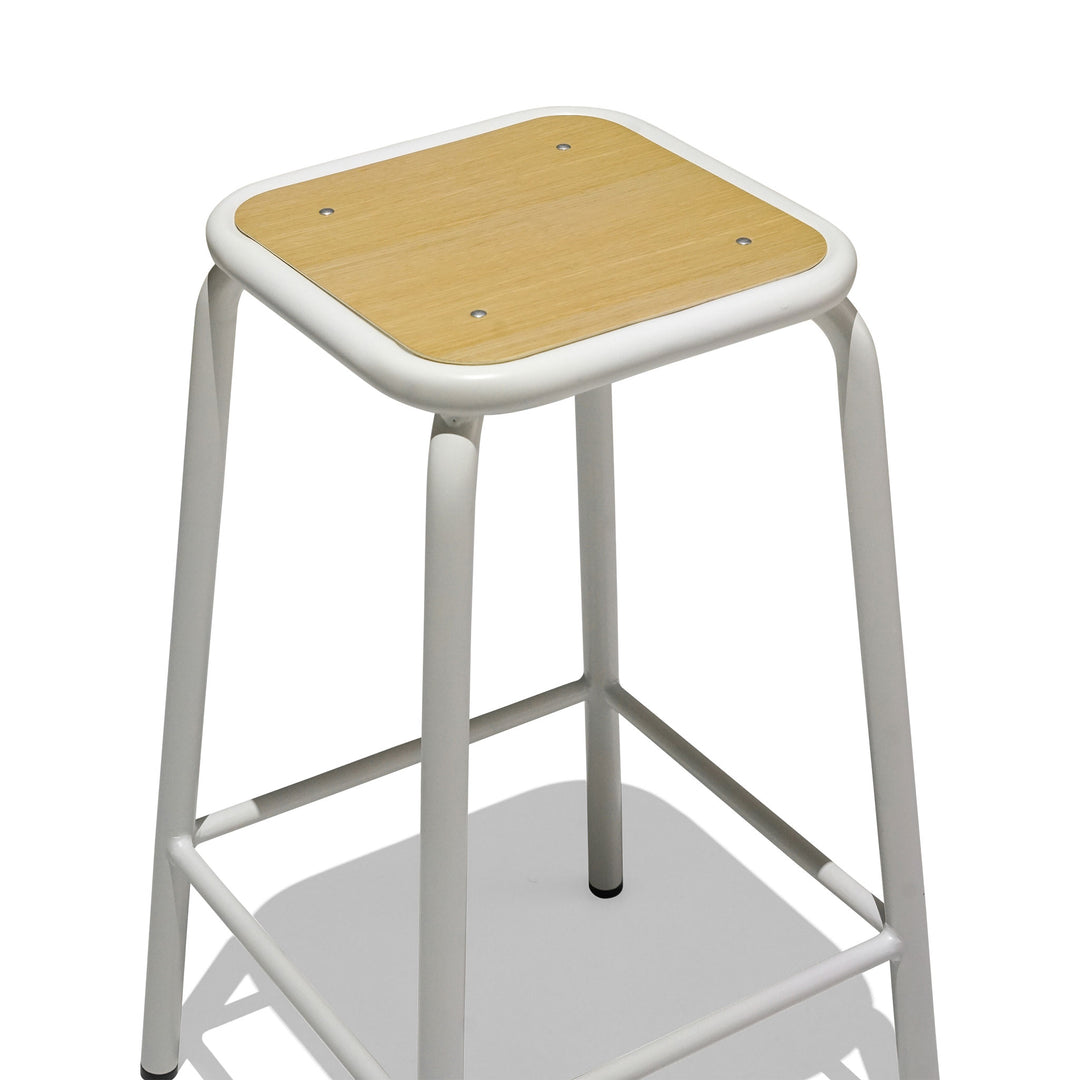 Bistro School Kitchen Stool - Oak