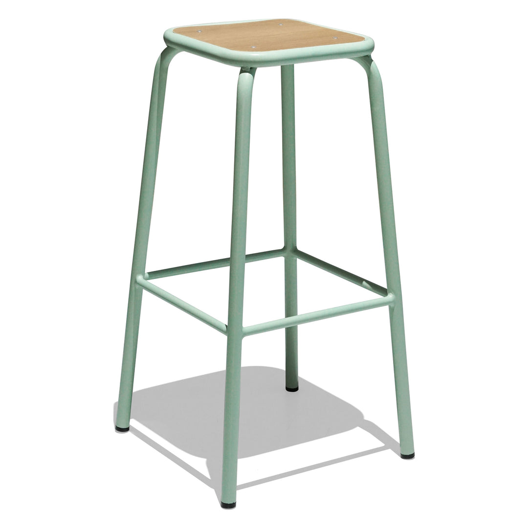 Bistro School Bar Stool - Oak