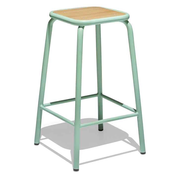 Bistro School Kitchen Stool - Oak