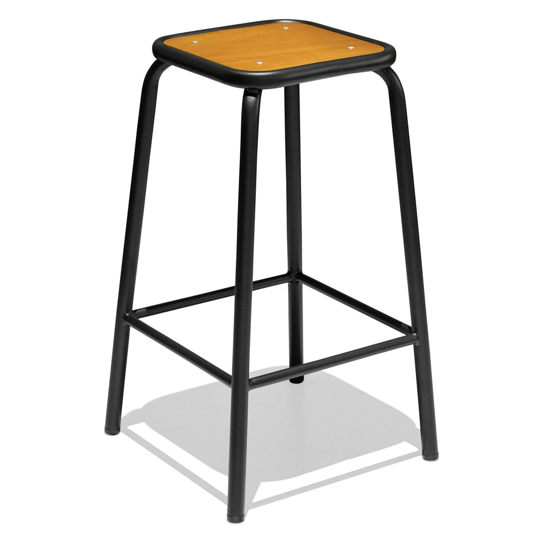 Bistro School Kitchen Stool - Maple