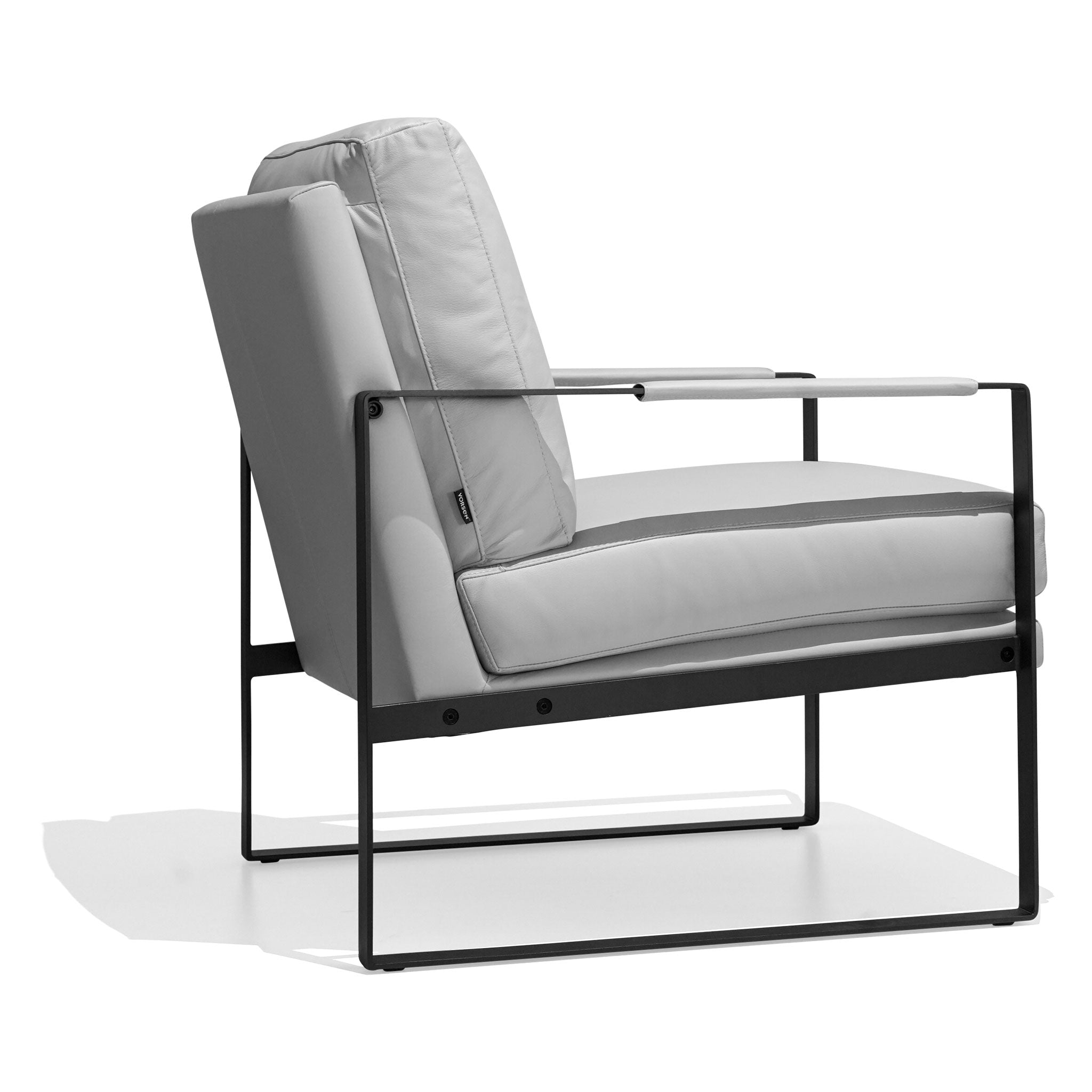 Grey leather armchair cheap