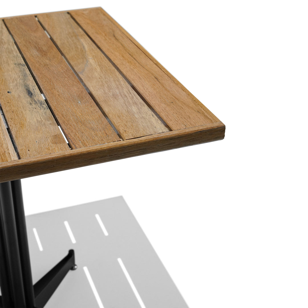 Recycled Hardwood Table Top - Blonde Finish - Gaps