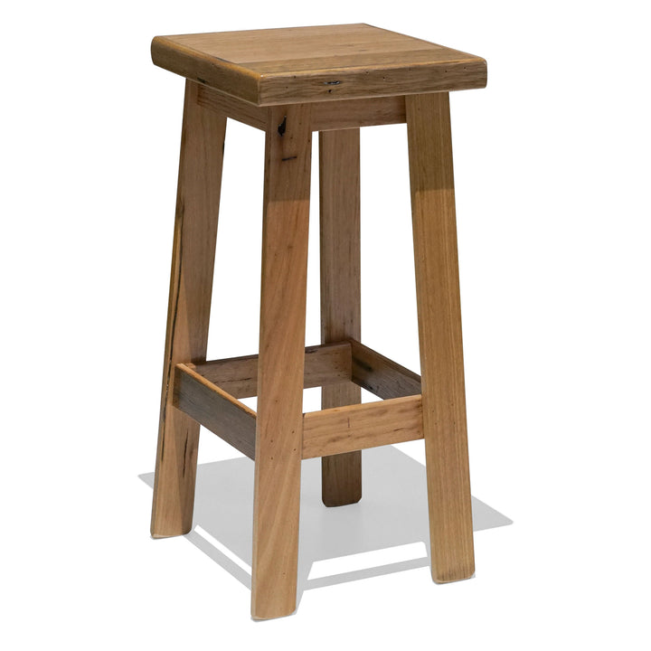 Recycled Hardwood Bar Stool - Blonde