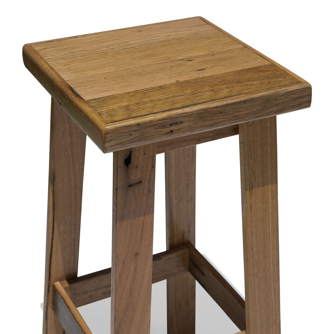 Recycled Hardwood Bar Stool - Blonde