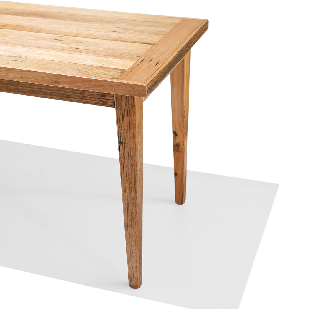 Recycled Hardwood Dining Table - Blonde Finish