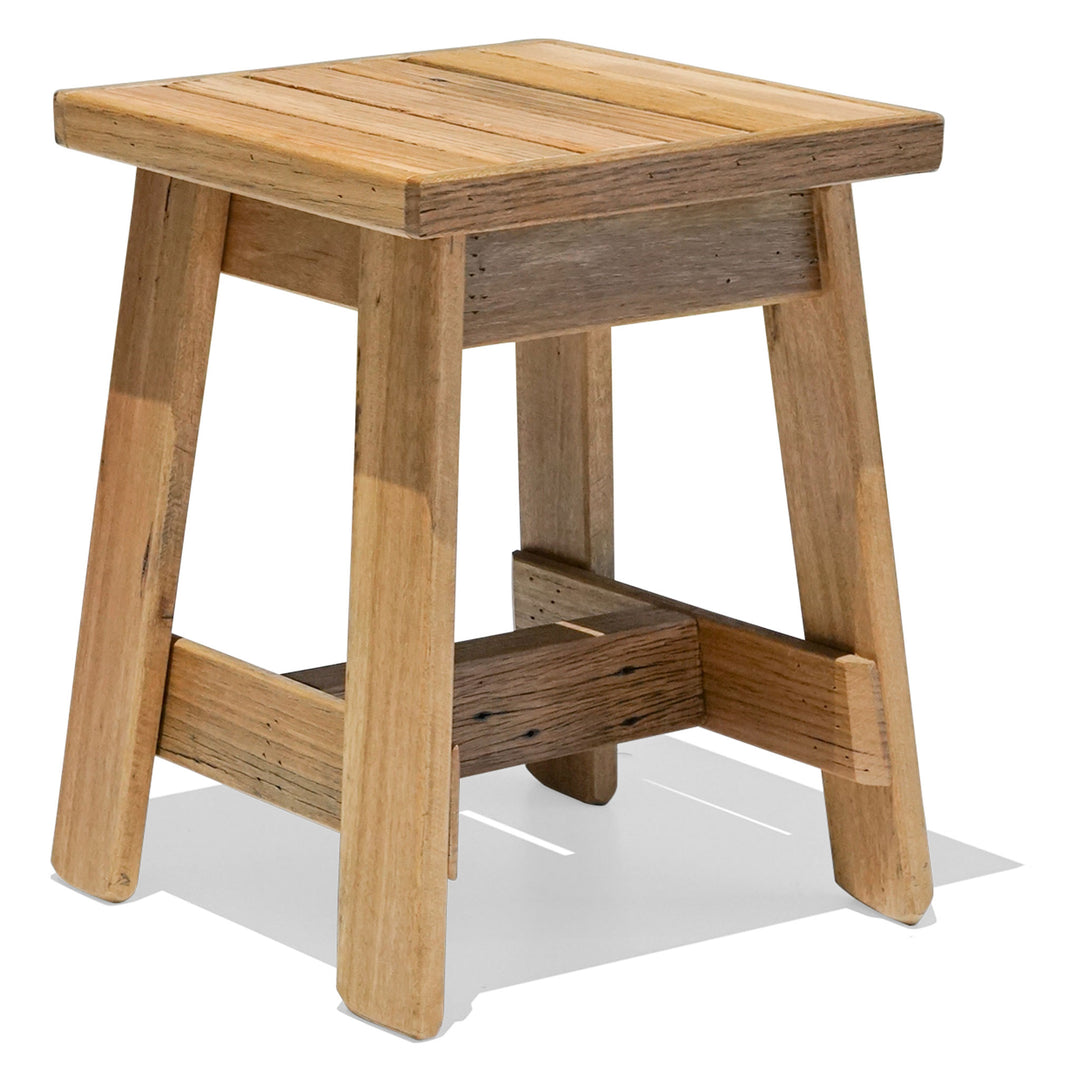 Recycled Hardwood Stool - Blonde