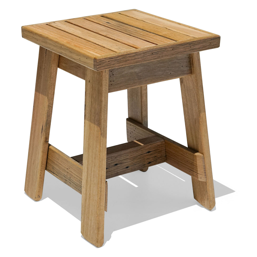 Recycled Hardwood Stool - Blonde