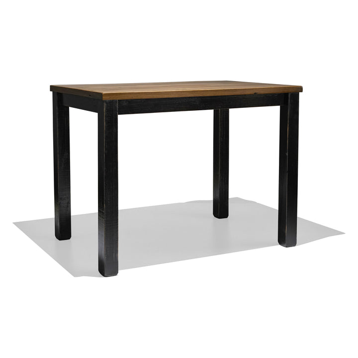 Recycled Hardwood Bar Table - Rustic Black - Indoor