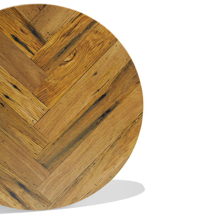 Recycled Hardwood Herringbone Table Top (Standard) - Blonde