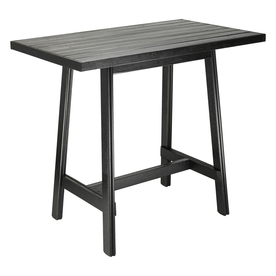 Recycled Hardwood Trestle Bar Table - Outdoor