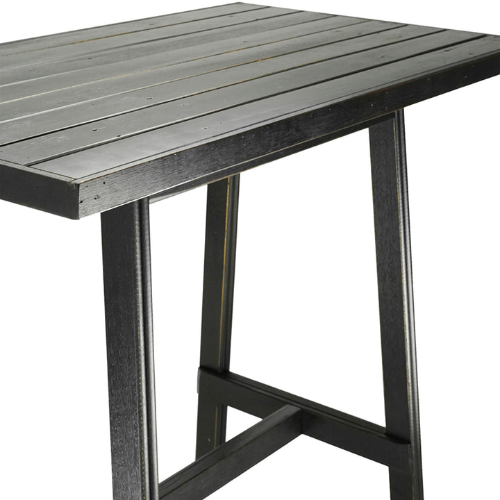 Recycled Hardwood Trestle Bar Table - Outdoor
