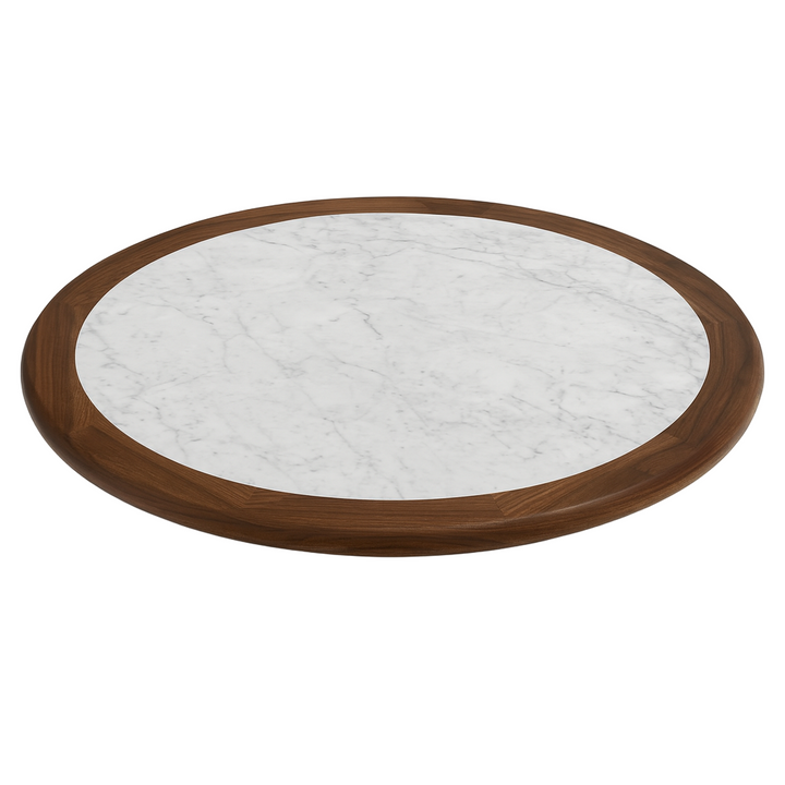 Monaco Table Top - Carrara Marble / Mocha Oak