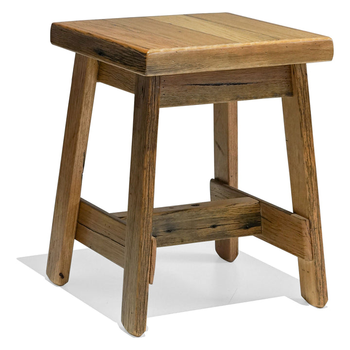 Recycled Hardwood Stool - Blonde