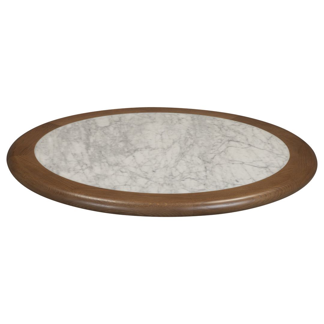 Monaco Table Top - Carrara Marble / Mocha Oak